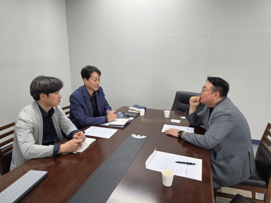 프로축구 청주FC와의 업무협약(MOU) 체결을 위한 실무 미팅